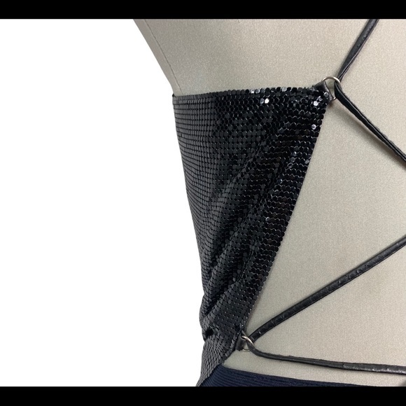 Black metallic crop top one Size - Picture 7 of 10